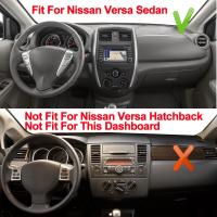 พรมแผงหน้าปัดรถยนต์2ชั้นสำหรับ Nissan Versa Sedan N17 2012-2019รถพวงมาลัยซ้ายรถพวงมาลัยขวาพรม Dashmat แผ่นม่านบังแดด