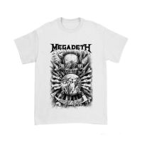 ผ้าฝ้ายแท้เสื้อยืด พิมพ์ลาย Megadeth | เสื้อยืด พิมพ์ลายวงดนตรีร็อค โลหะ | เสื้อโอเวอร์ไซซ์ สีขาว สําหรับผู้ชาย ผู้หญิงS  N96W