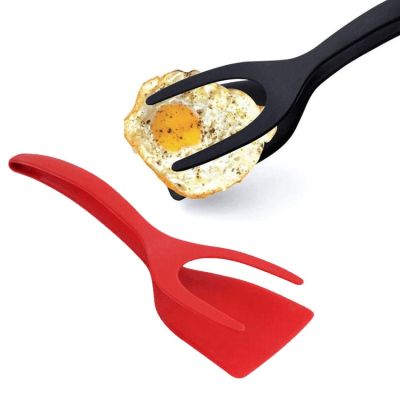 30.5x8.5cm Multifunctional Bread Egg Steak Grip Flip Spatula Food Silicone Spatula Pancake Egg Clamp Omelet Clip Kitchen Tools