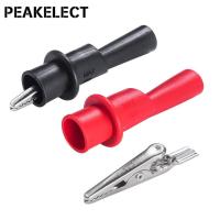 Peakelect สาย P1502b ทดสอบมัลติมิเตอร์พร้อมคลิปหนีบผมปากจระเข้4มม. กล้วย Probe Multimeter เข็มสำหรับฝังเข็มสายเคเบิล1ม. 1000V/20a