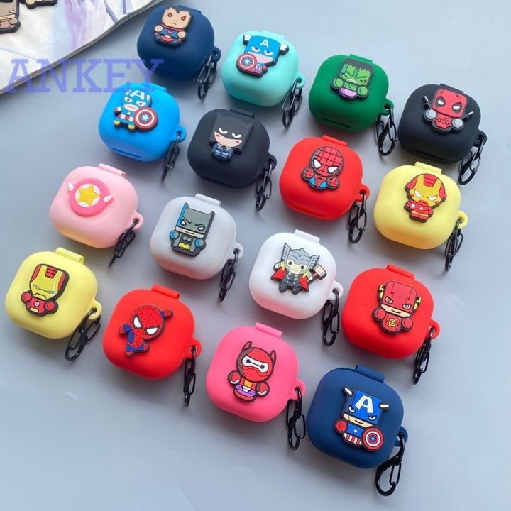 suitable-for-case-for-samsung-galaxy-buds-2-pro-live-เคสหูฟังซิลิโคนกันน้ําพร้อมตะขอสําหรับ-marvel