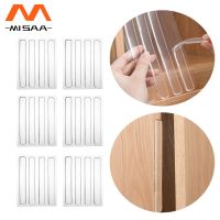 Silicone Anti-collision Door Sticker Door Stopper Furniture Non-Marking Handle Strips Refrigerator Buffer Strip Wall Protection Decorative Door Stops