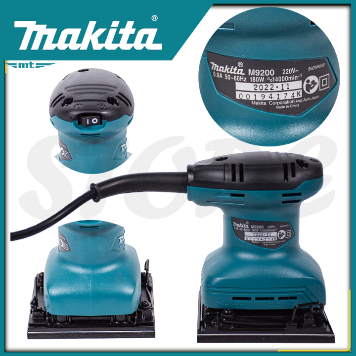 makita-เครื่องขัดกระดาษทรายไฟฟ้าแบบสั่น-จตุรัส-รุ่น-m9200b