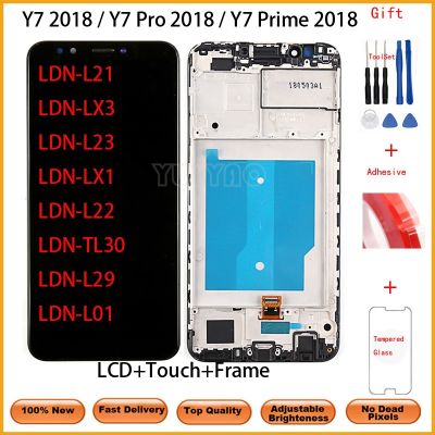 Display For Huawei Y7 Prime 2018 LCD Display Touch Screen Replacement Y7 Pro 2018 LCD LDN-L01LX3L21LX2 Display With Frame