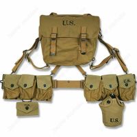 WORLD WAR II WW2 US ARMY SOLDIER M36 HAVERSACK BAR BELT CANTEEN FIRST AID POUCH FULL SET MILITARY EQUIPMENT WAR REENACTMENTS