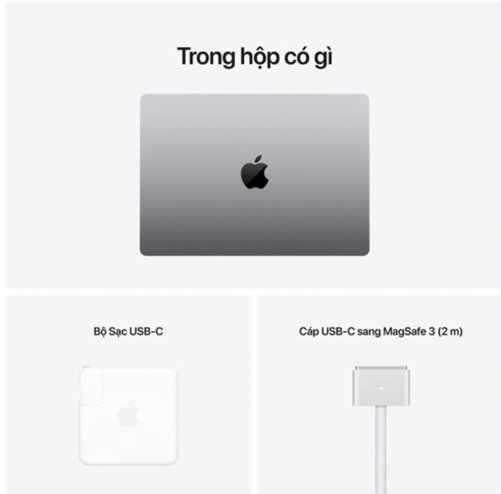 Apple macbook pro 16.2 m1 max 10c cpu 24c gpu 32gb 2tb space grey - ảnh sản phẩm 4