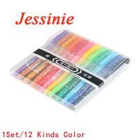 1Set CCL Anti etching PCB Circuit Board Ink Marker Double Pen Colorful for DIY PCB 12 Kinds Color Pen