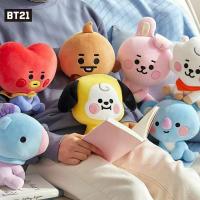 Bt21น่ารักอนิเมะ Hoy Tata Chimmy Cooky จี้ตุ๊กตาตุ๊กตานั่งพวงกุญแจมินิกระเป๋านักเรียนกระเป๋าเป้สะพายหลังตุ๊กตา