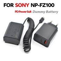 NPFZ100 Full Decoding DC Coupler USB C NP-FZ100 NP FZ100 Dummy Battery+PD Charger For Sony Alpha A9R A9S A7C 7M3 FX30 A7M4/A7IV