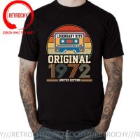 Vintage Made In 1972 T Shirt Homme Legendary Hits 1922 Limited Edition T-Shirt Born In 1972 All Original Parts Tshirt Camisetas