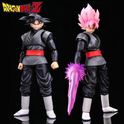 ZZOOI Dragon Ball Anime Figure Super Saiyan Goku Black Assembled Zamasu Statue Action Figurine PVC Collectible Model Toys Doll Gift