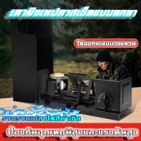 เตาแก๊สแคมปิ้ง 2600W พับเก็บได้ มาพร้อมกับถุงใส่ของ  เตาเทปคาสเซ็ตขนาดเล็ก เตาแก๊สปิคนิค เตาแก๊สปิคนิคพกพา เตาแก๊สพับ mini stove