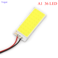 ?【Lowest price】Tirgat 36/48 SMD cob LED 12V แสงสีขาวรถภายในแผงโคมไฟโดมหลอดไฟ