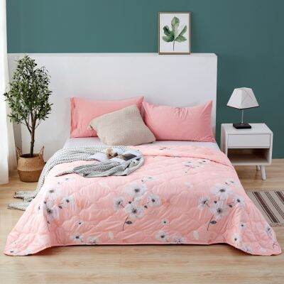 Cooling Blankets Smooth Air Condition Comforter Lightweight Summer Quilt with Double Side Cold Cooling Fabric