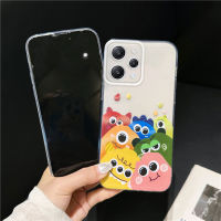 Konsmart เคสโทรศัพท์ป้องกันกล้องมอนสเตอร์สีตลกสำหรับ Xiaomi Redmi Note 12 4G 5G 12 Pro 12 Pro + 5G Redmi Note 11 11S 11 Pro Plus 10 Pro 10S Redmi 12C 10C 10A 10 9A ปลอกโทรศัพท์มือถือ TPU นิ่ม2023ใหม่ A1 A2 9C ล่าสุดในสต็อก