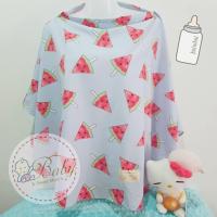 ผ้าคลุมให้นมแบบเต็มตัว ขนาดใหญ่ มีโครง นุ่มลื่น เย็นสบาย  (Nursing cover)  ** แถมถุงผ้า **