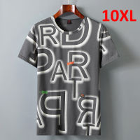 ขนาดใหญ่10XL เสื้อ T 2022ฤดูร้อน xorts ผู้ชายแฟชั่นสบายๆขนาดบวก10XL ท็อปส์ประเดิมจดหมายกราฟฟิตีแขนสั้นเสื้อยืดชาย