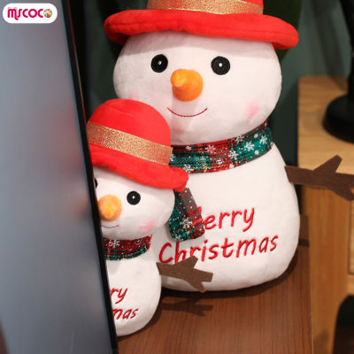 MSCOCO ตุ๊กตาของเล่นการตกแต่งคริสต์มาสตุ๊กตาหิมะของเล่นคริสต์มาสสำหรับเด็กวัยหัดเดิน