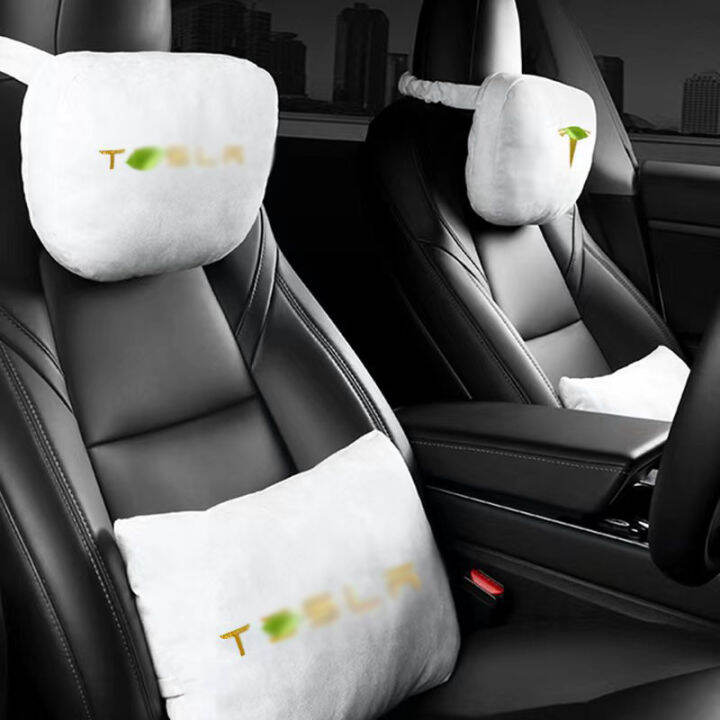 kcooso-soft-headrest-suede-neck-pillow-relax-waist-cushion-car-accessories-for-tesla-model-3-model-y