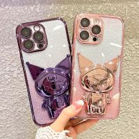 Kuromi stand, silicone iPhone case, compatible with iPhone 14 13 12 11 Pro Max phone case IPhone 13promax phone case iPhone 7 Plus phone case iPhone XR xsmax phone case