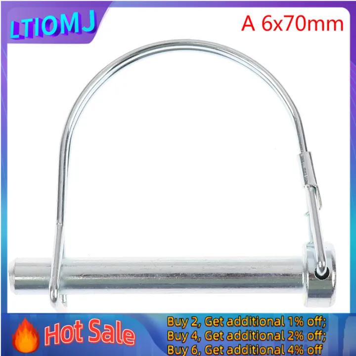 Heavy Duty Marine Trailer Coupler Safety Pin D Ring Round Arch Locking ...