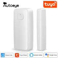 Tuya สมาร์ทเซ็นเซอร์ประตูผ่าน WiFi ไร้สายหน้าต่างเปิดปิดเครื่องตรวจจับ App แจ้งเตือนความปลอดภัยนาฬิกาปลุกสนับสนุน Alexa Google Home