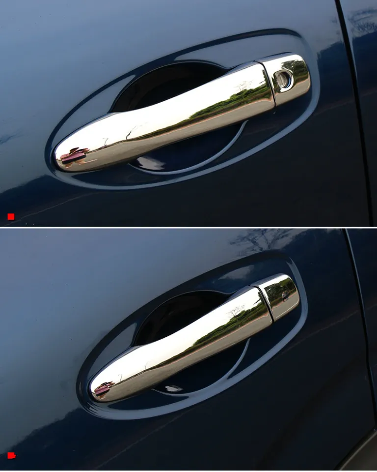 Gloss Black Chrome Car Door Handle Cover Trim Sticker For Nissan