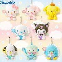 Sanrio Kuromi ตุ๊กตาจี้ตุ๊กตา Cinnamoroll ของฉันเพลงจุกนมเด็กนางฟ้าน้ำเพชรของขวัญสำหรับเด็กเครื่องประดับ Kawaii