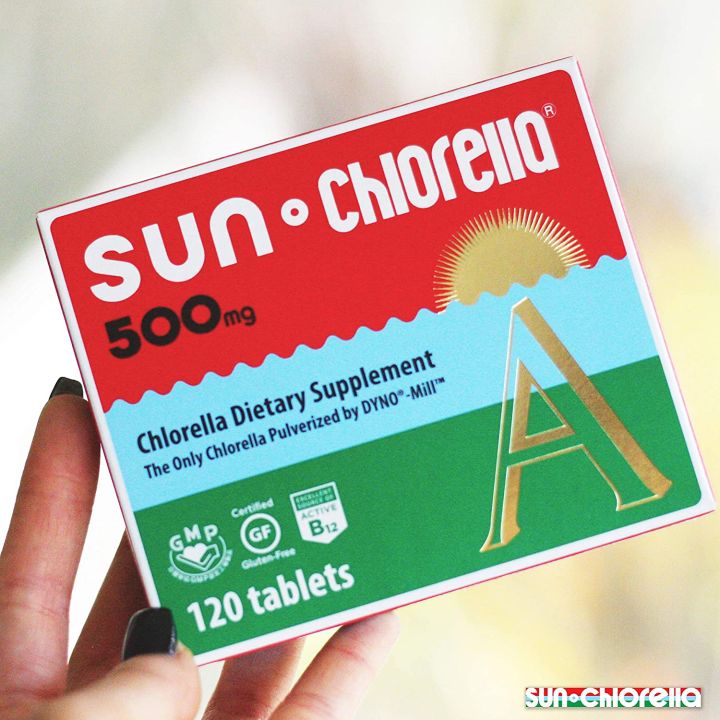 ผลิตภัณฑ์เสริมอาหาร-คลอเรลล่า-sun-chlorella-a-500-mg-120-tablets-สุดยอดอาหารจากธรรมชาติ