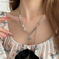 ☎◆❁ New Starburst Pearl Tassel Necklaces Women Light Luxury Ins Hip Hop Spice Girl Sweet Cool Accessory Party Jewellery Gift