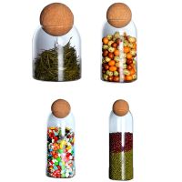 Ball Cork Lead-Free with Lid Bottle Storage Tank Sealed Tea Cans Cereals Transparent Storage Jars