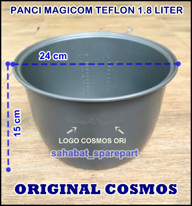 PANCI TEFLON RICE COOKER COSMOS 1.8 LITER TINGGI 15 CM ORIGINAL