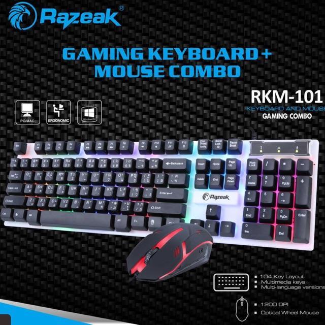 คีบอร์ดเม้าส์-razeak-rmk-101-keyboard-mouse-gaming-rkm-101