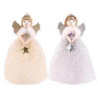 Angel Doll Pendants Christmas Tree Pendant Decor Angel with Wings Holiday Blessing Decor for Stairs Fireplace Christmas Trees Entryway Coffee Table Desks present