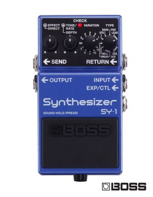 BOSS  SY-1 Synthesizer เอฟเฟคกีตาร์ เสียงซินธีไซเซอร์ เล่นได้ 121 เสียง + แถมฟรีถ่าน 9 V