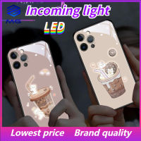 MG แก้ว LED สำหรับเคสโทรศัพท์ซัมซุง S21ULTRA S21Plus S22Plus S22ULTRA S20PLUS A12 A72 A71 A52 A51 A32 A21S NOTE10 10Plus NOTE20ultra ไข่มุกชานมแมว