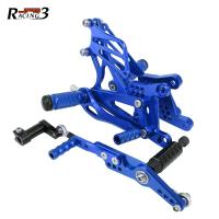 Foot Pegs Footpeg รถจักรยานยนต์ CNC ปรับได้สำหรับ YAMAHA YZF R1 YZF-R1 YZFR1 2007 2008 07 08