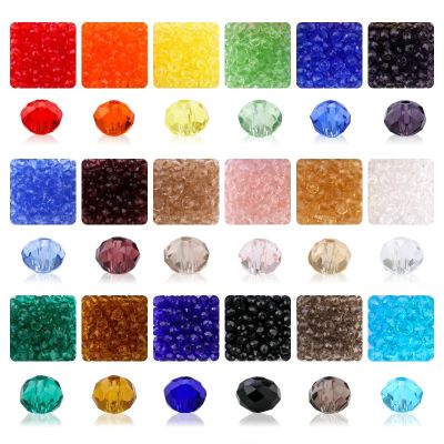 【LZ】 600pcs 4mm 6mm 5040 Briolette Beads Crystal round beads Faceted Austria bead embroidery for Jewelry making Best Selling Colors
