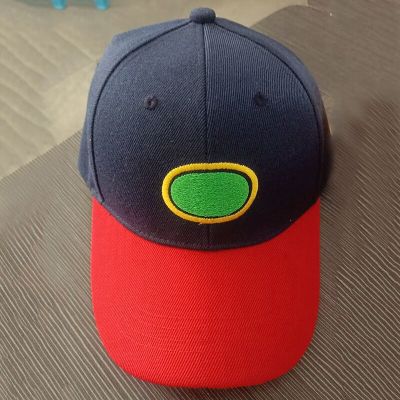 หมวกใส่กลับด้านการ์ตูนอนิเมะ Inuyasha สีฟ้าสีแดงจับคู่กับหมวกเบสบอลปักคอสเพลย์หมวกแก๊ปโผล่ฮาโลวีน