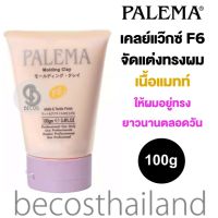 Palema F6 Molding Clay Matte &amp; Tactile Finish 100g พาลีม่า ครีมจัดแต่งทรงผม เนื้อแมทท์ เพื่อผมอยู่ทรงตลอดทั้งวันอย่างเป็นธรรมชาติ