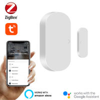 Tuya Smart ZigBee ประตูหน้าต่าง Contact Sensor Smart Home เครื่องตรวจจับประตูไร้สายเปิดปิด APP Remote Alarm Controller