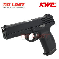 ปืนอัดลมสปริง KWC** S40 ** โมเดล S&amp;W S40 สีดำ (Black) Made in Taiwan ลูกหมดสไลด์ค้าง มีเซฟตี้ไก ช่องคัดปลอกเปิด ชุดลั่นไกโลหะ ปืนของเล่น ปืนบีบีกัน