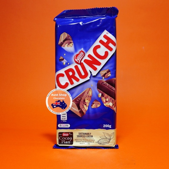 Socola thanh nestle crunch milk chocolate 200g block - socola thanh crunch - ảnh sản phẩm 1