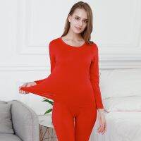 JULYS SONG 2 PieceSet Autumn Thermal Long Underwears for Men Woman Body Shaped Slim Intimate Pajamas Warm Breathable