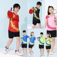 shot goods High Quality Kids Badminton Shirt 249 Boys Girl Quick Dry Badminton Jersey 2XS-3XL