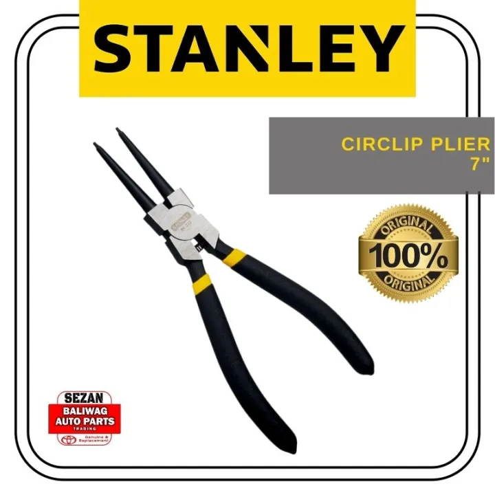 STANLEY PLIER CIRCLIP STRAIGHT INT 7" Lazada PH
