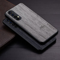 Case for Oppo Realme 7 Pro 5G 4G funda bamboo wood pattern Leather phone cover Luxury coque for oppo realme 7 pro case capa Cables
