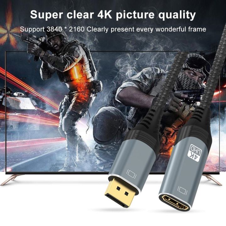 cw-displayport-to-cable-1-2-60hz-120hz-1080p-hdr-earc-for-lapator-ps4-5