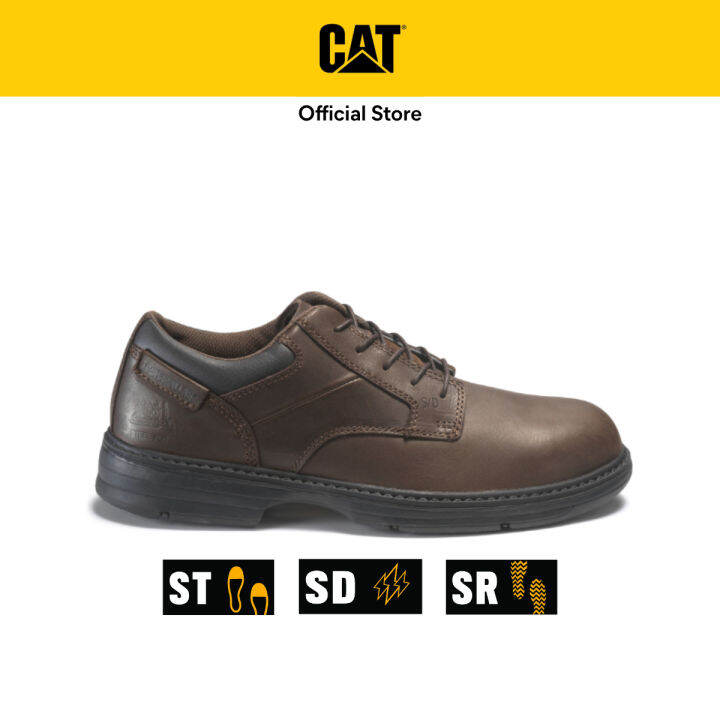 Caterpillar Men's Oversee Steel Toe Work Shoe Dark Brown (P90016