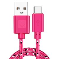 ZF สาย USB ชนิด C ไนล่อนสายเคเบิลข้อมูลสายชาร์จเร็วสำหรับ Samsung S10 S9 Note 9 Oneplus สาย USB-C ชนิด C โทรศัพท์มือถือ Huawei